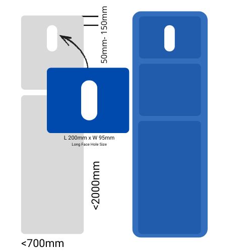 Treatment Table Cover-  face hole
